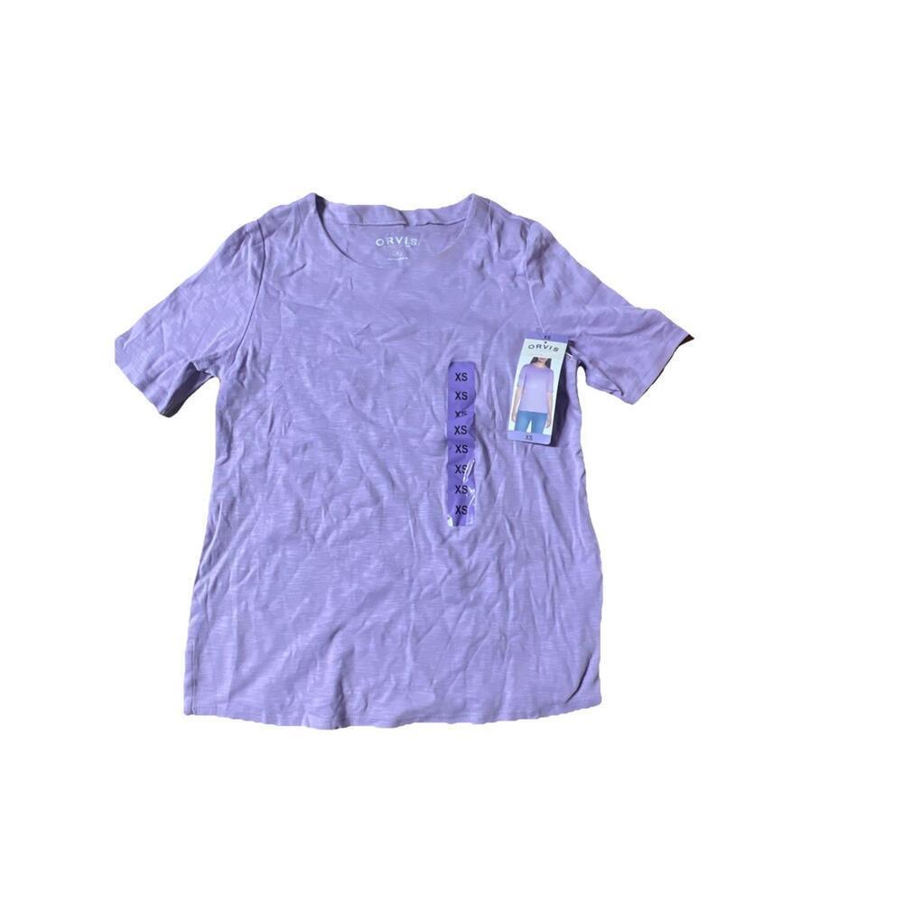 Orvis Womens T-Shirt Short Sleeve Purple  Size XS.  BS
